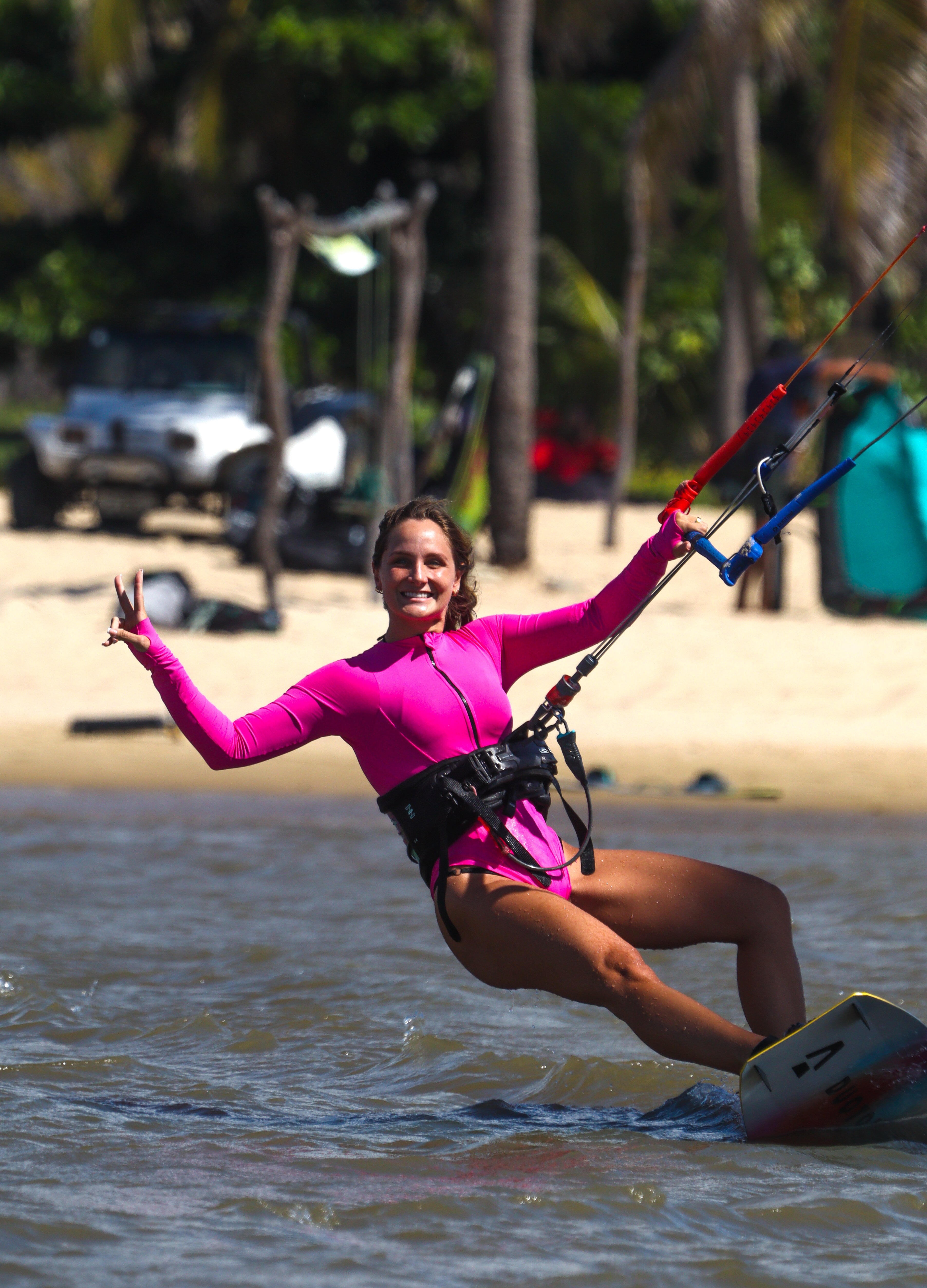 Wetsuit PINK Cavado Feminino UV50+ | Para Kite, Surf e Esportes na Água