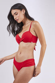Biquíni Franzido Bella Vermelho