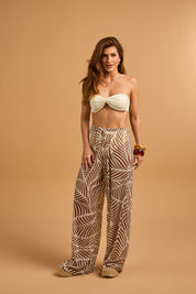 Calça Pantalona Estampada Palmeiras – Resortwear