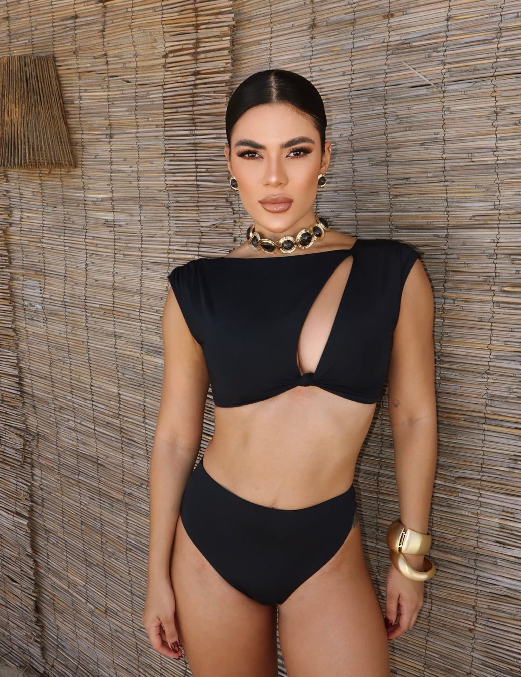 Biquíni Nó Essencial Marrom