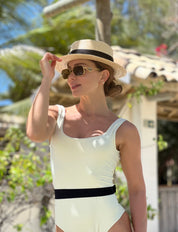 Maiô Cinturado Off-White