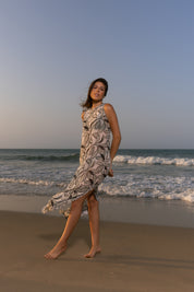 Vestido Tule Folhagem