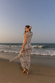Vestido Tule Folhagem
