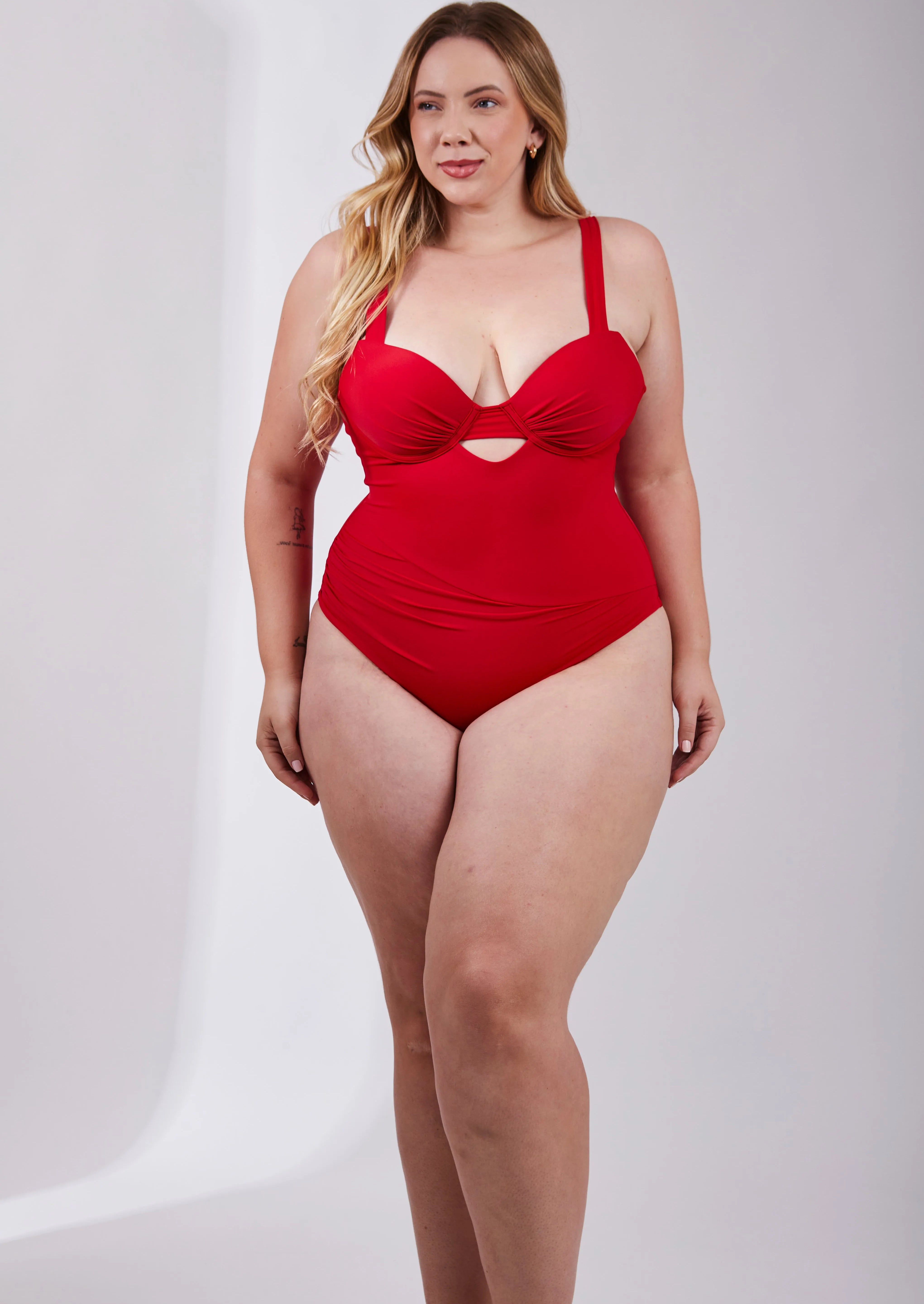 Maiô Modelador Balconnet Plus Vermelho