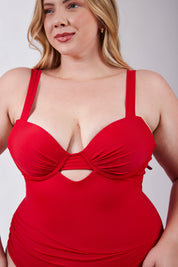 Maiô Modelador Balconnet Plus Vermelho