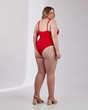 Maiô Modelador Balconnet Plus Vermelho