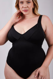 Maiô Modelador Plus Lorrine Preto