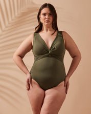 Maiô decote drape curve